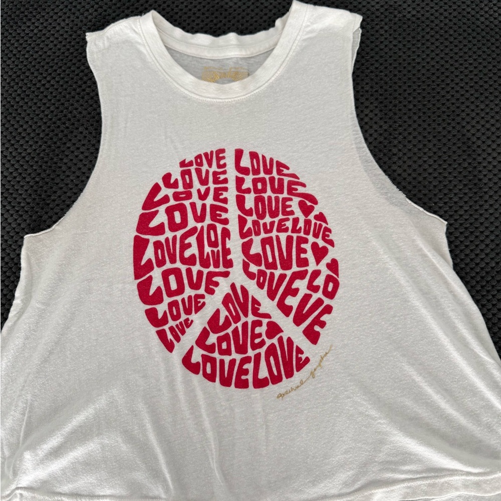 Spiritual Gangster White Tank with Red Graphic